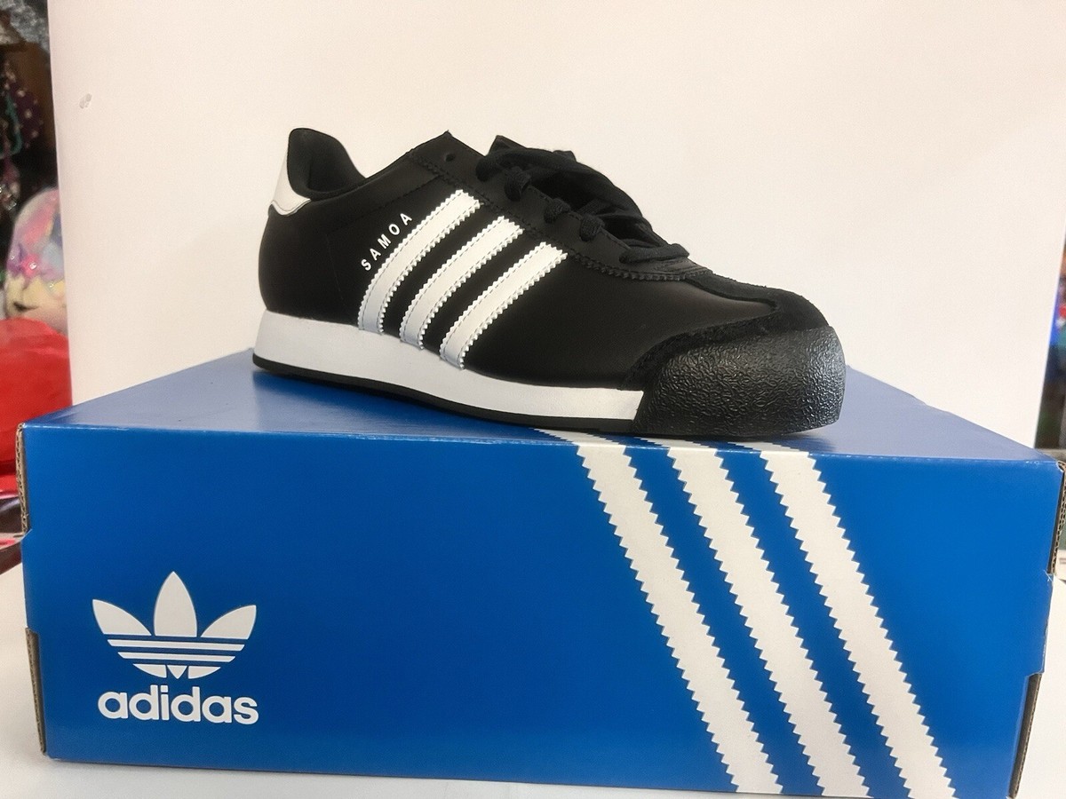 Adidas Originals Men's Samoa Shoes - Core Black / Cloud White / Gold  Metallic