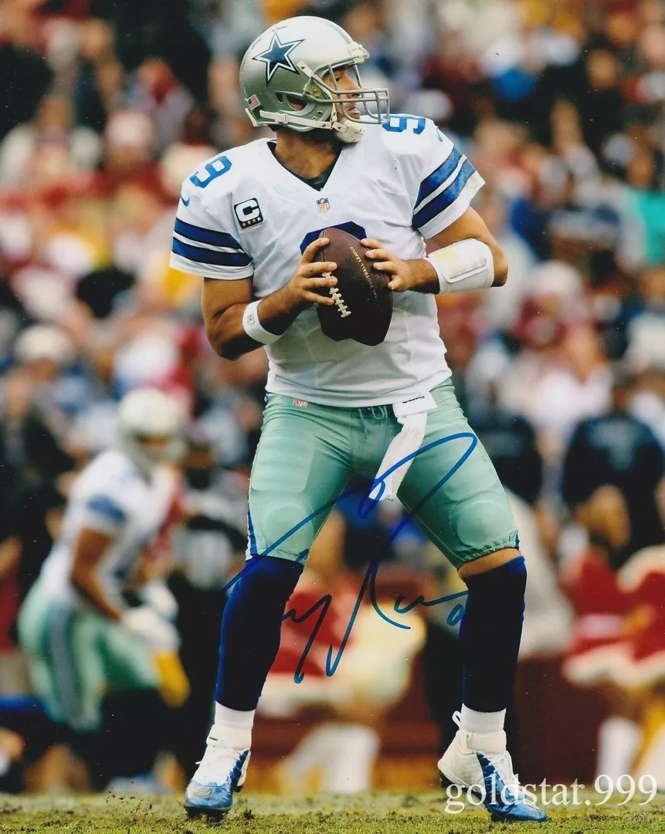 tony romo signed football