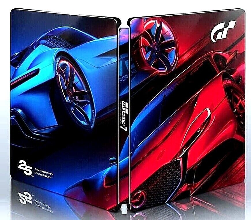 NO GAME STEELBOOK ONLY PS5 GRAN TURISMO 7 25th Anniversary Playstation 5  Case