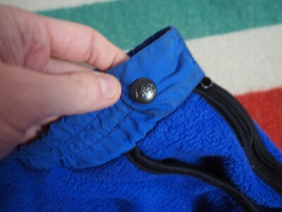 VTG 80s REI Royal Blue Fleece Side Zip 32W Outdoor Hike Camp Pants