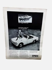 1966 Austin Healey Sprite Ad Vintage Sports Car Print Less Than Two Grand