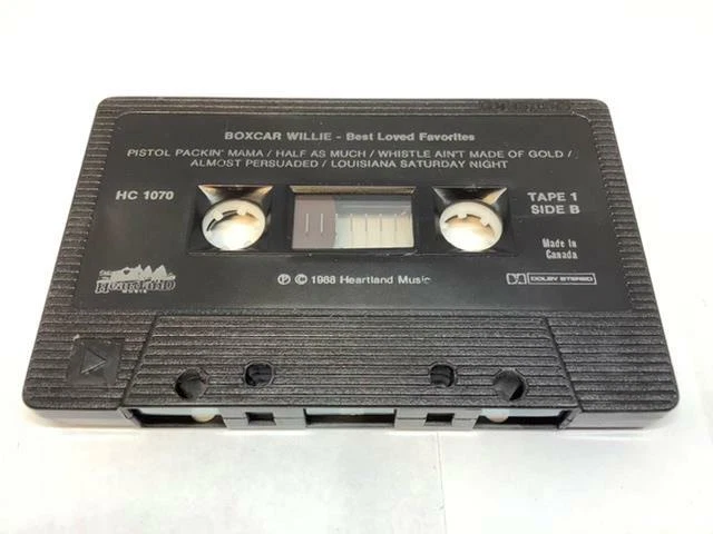 BOXCAR WILLIE Cassette BEST LOVE FAVORITES TAPE 1 1988 Heartland Music HC-1070 - Image 4 of 4