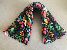 rice heating  pad hotcold shoulder neck wrap pack 21x6” Floral Hart Reusable