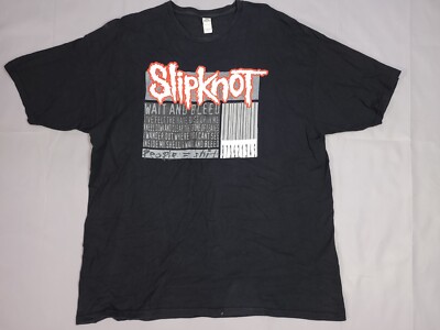 Vintage SLIPKNOT T-Shirt Größe 2XL Wait and Bleed 2009 Grafik