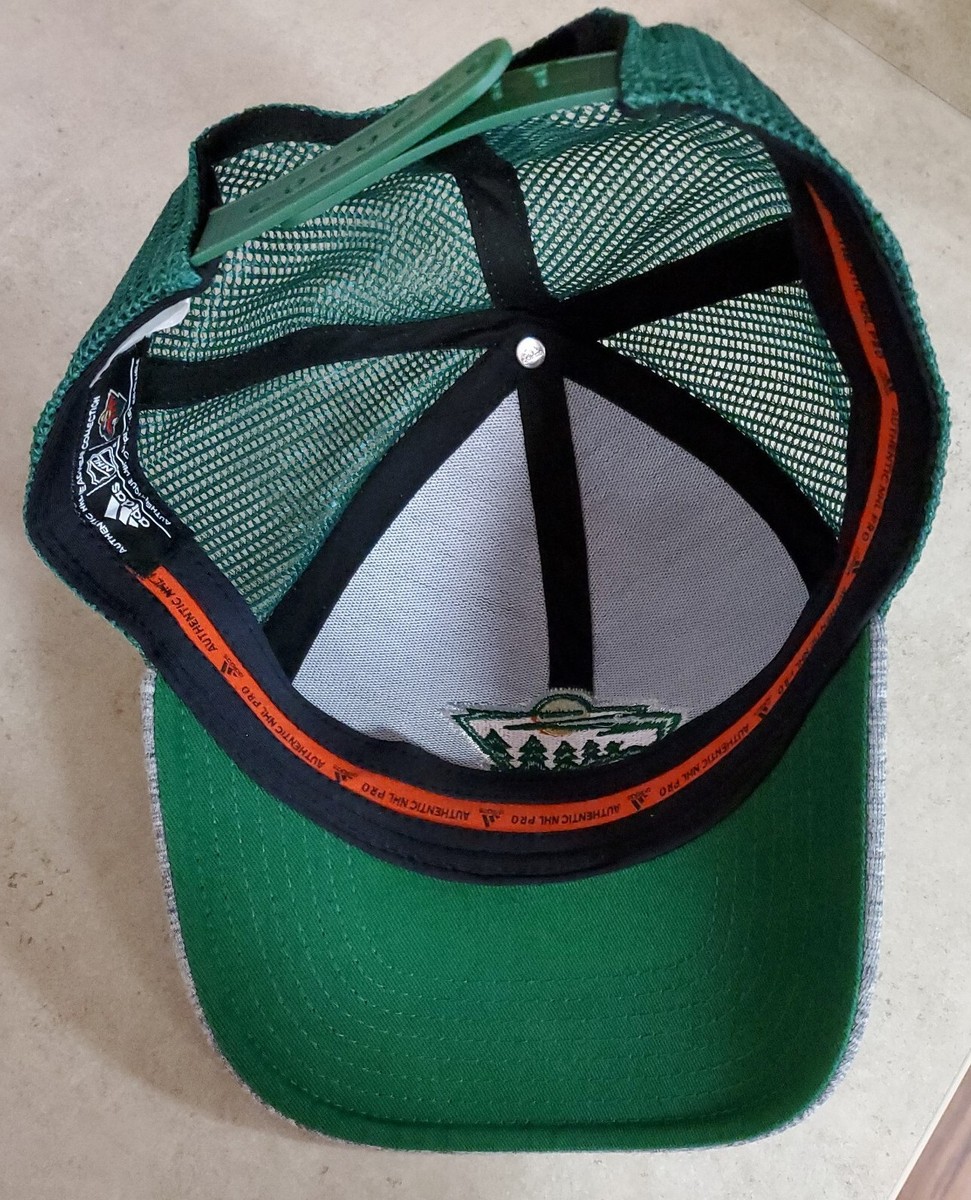 Authentic NHL Minnesota Wild Embroidered Logo Adidas Hat Cap  display picture 2