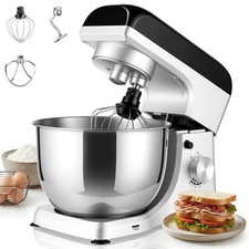 Cream Stand Mixer, Dough Machine, 5L Bowl, 1300W, 8 Speeds, Dough Hook & Whisk