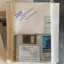 IBM Personal System/2 Model 80 Quick Reference Manual Diskette Vintage