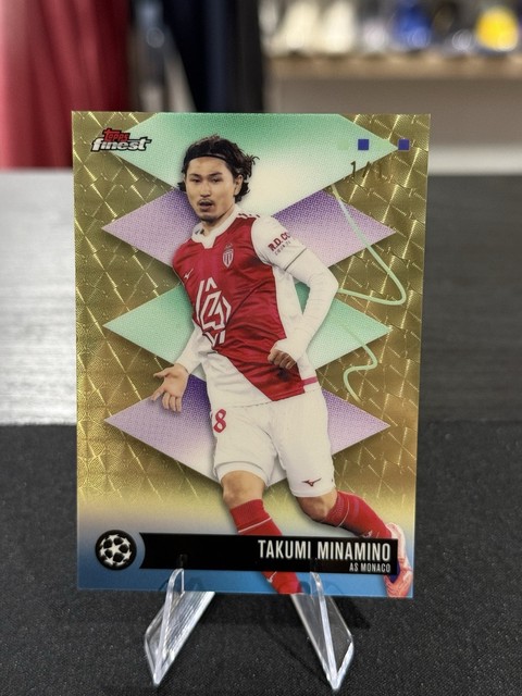 2025-26 Topps Finest UCC Takumi Minamino SUPERFRACTOR 1/1 - AS MONACO #437