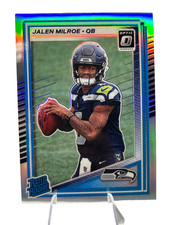 2025 Donruss Optic Jalen Milroe Holo Silver rated rookies football card