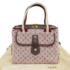 Louis Vuitton Saco Marie Kate M92506 Bolso de Mano Monograma Lona Rojo Unisex #TYB615