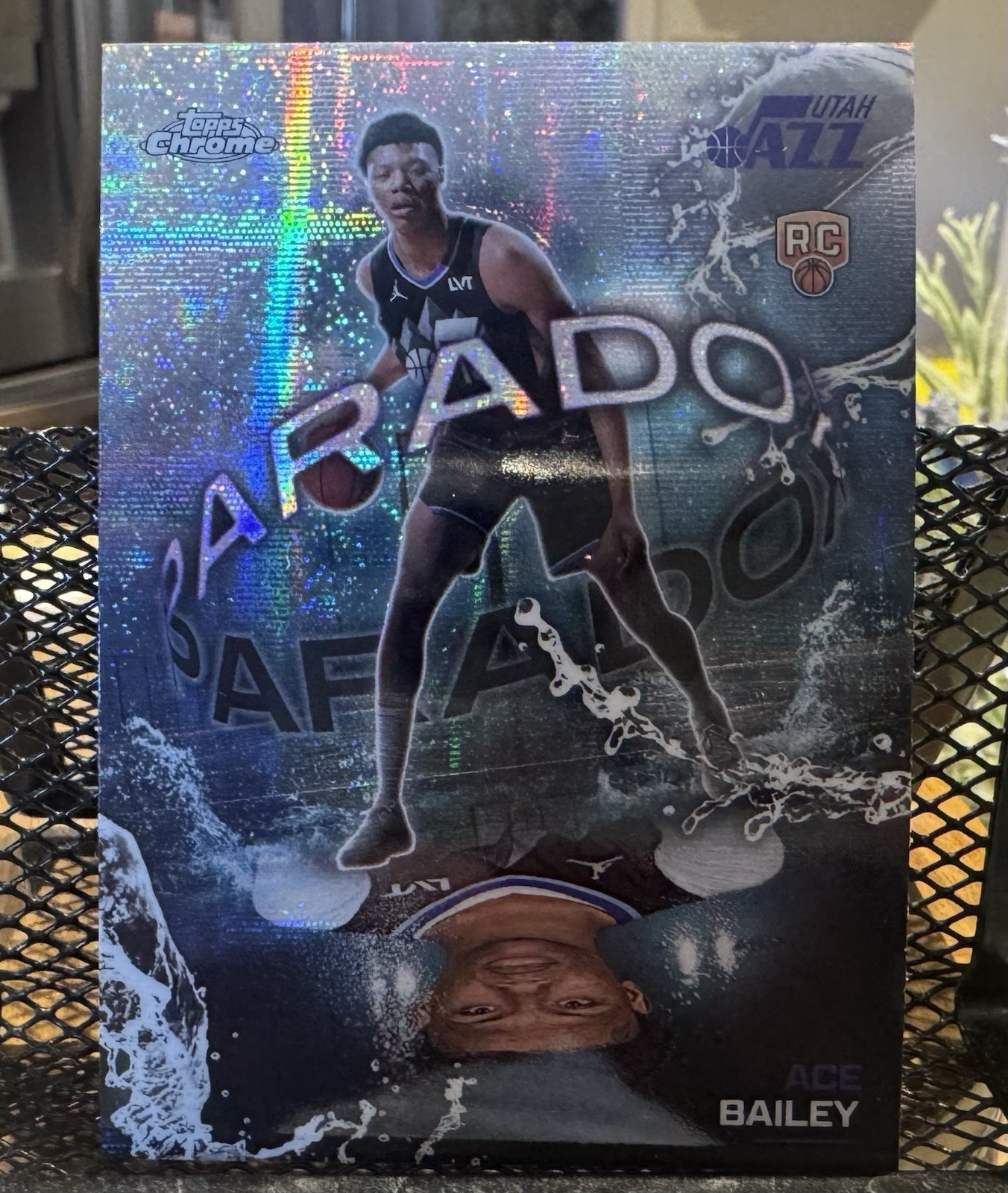 2025-26 Topps Chrome Basketball Ace Bailey RC Paradox PX-25 SSP Case Hit Jazz