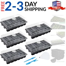Seedling Trays Plastic 40-Cell Mini Propagator Greenhouse Kit