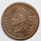 1865 Indian Head Cent Cleaned