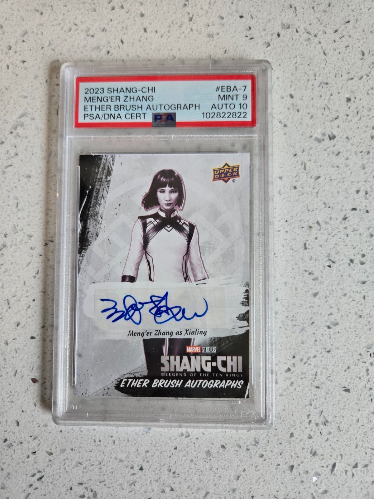 2023 Marvel Shang-Chi PSA Ether Brush Auto + 2 Single autos.