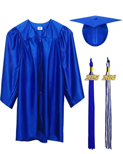Shiny Preschool Kindergarten Graduation Cap and Gown for Kids With 2025 ...