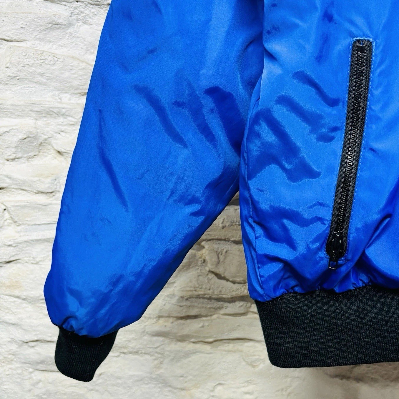 Woolrich Goose Down Puffer Jacket Sheep Logo Reversible Blue Red Vintage 80s 90s image 3