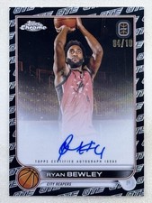 Ryan Bewley 2022-23 Topps Chrome OTE Black White Wave Refractor Auto /10 CA-RB2