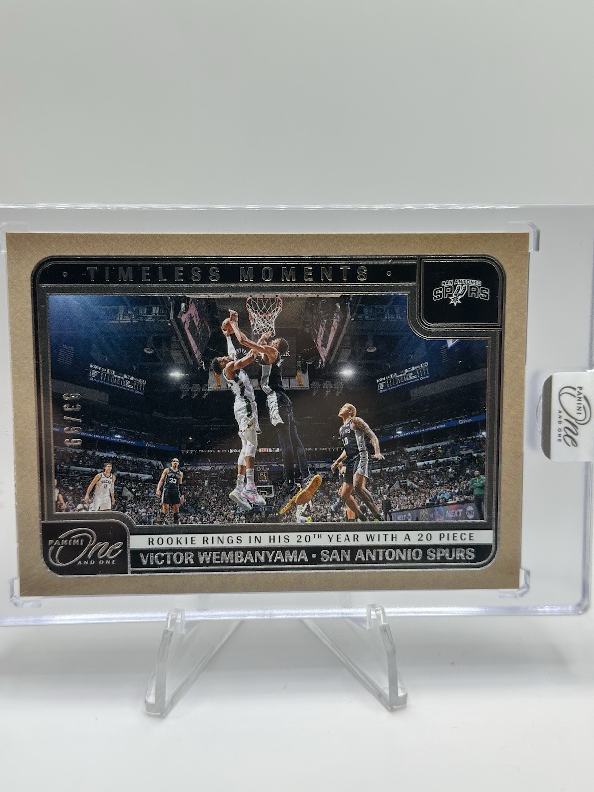 2024-25 Panini One and One - Victor Wembanyama Timeless Moments /99