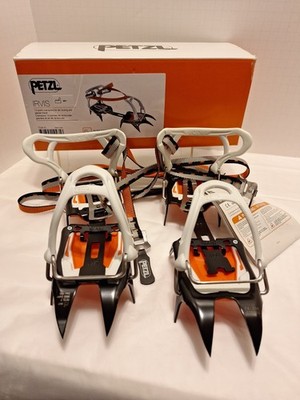 Petzl Irvis Crampons FLEXLOCK Mountaineer 10-point Steel T03A FL Open Box No Bag