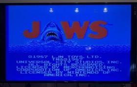 NES 1987 JAWS Nintendo Entertainment System  Authentic Cart Only -Tested Works