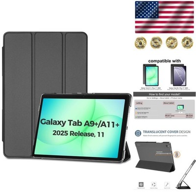 Luxury Slim Protective Shell for Galaxy Tab A11 Plus 2025 / A9 Plus 2023 - Black