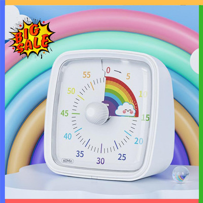Visueller Timer mit Nachtlicht 60 Minuten Countdown Timer, Kinder Timer für Haus