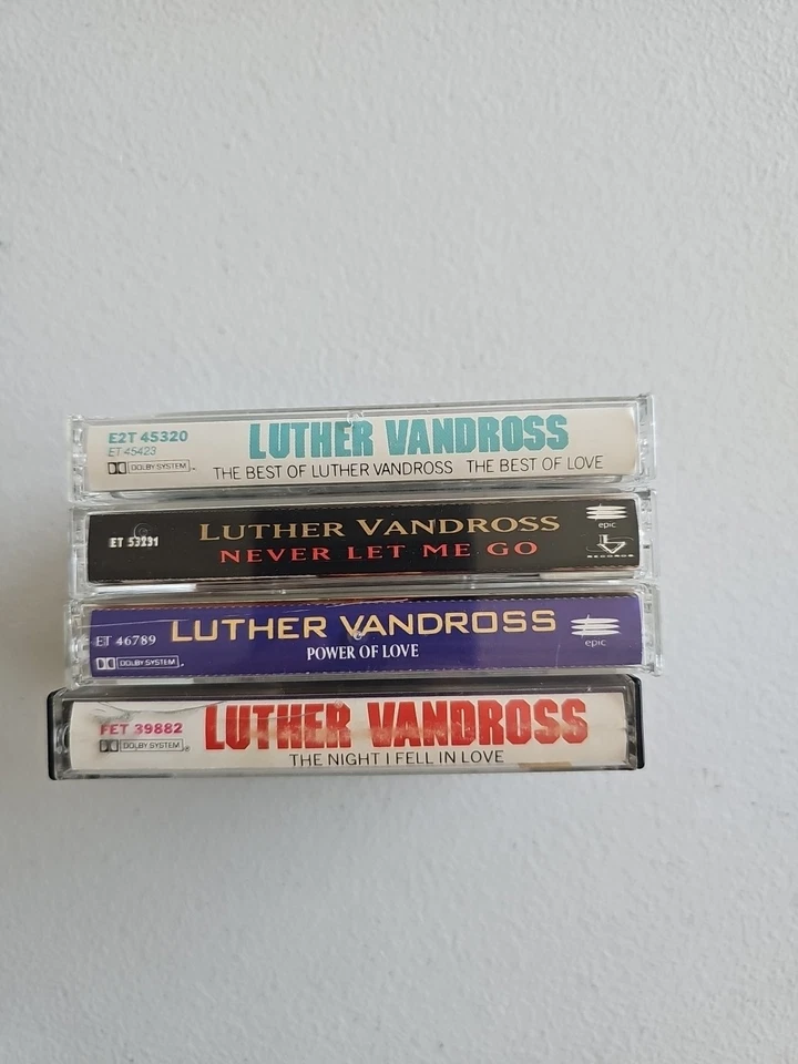 Luther Vandross Cassette Tape Lot x4 | Power of Love + Never Let Me Go +2 TESTED Foto 2 de 4