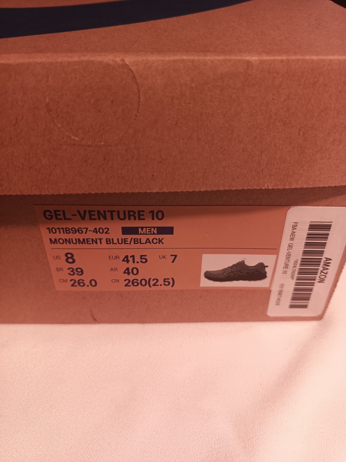 Asics Gel-Venture 10 Sneakers In Blue/Black (1011B967-402) - Men's Size 8 thumbnail 9