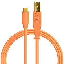DJ TECHTOOLS DJTT USB-C Chroma Cable Neon Orange - Cavo per DJ