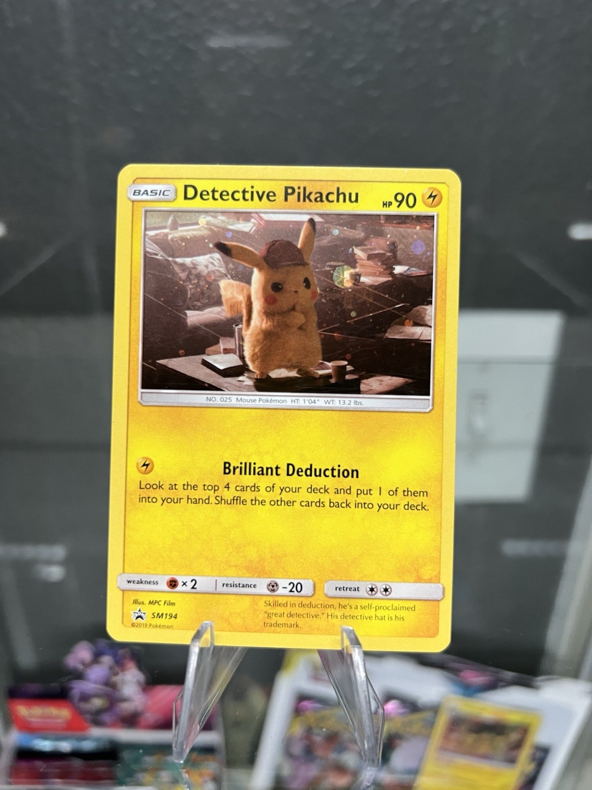 Detective Pikachu SM194 Cosmos Holo Black Star Promo Pokémon TCG