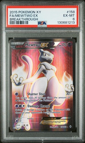 Mewtwo-EX graded PSA 6 for sale on eBay