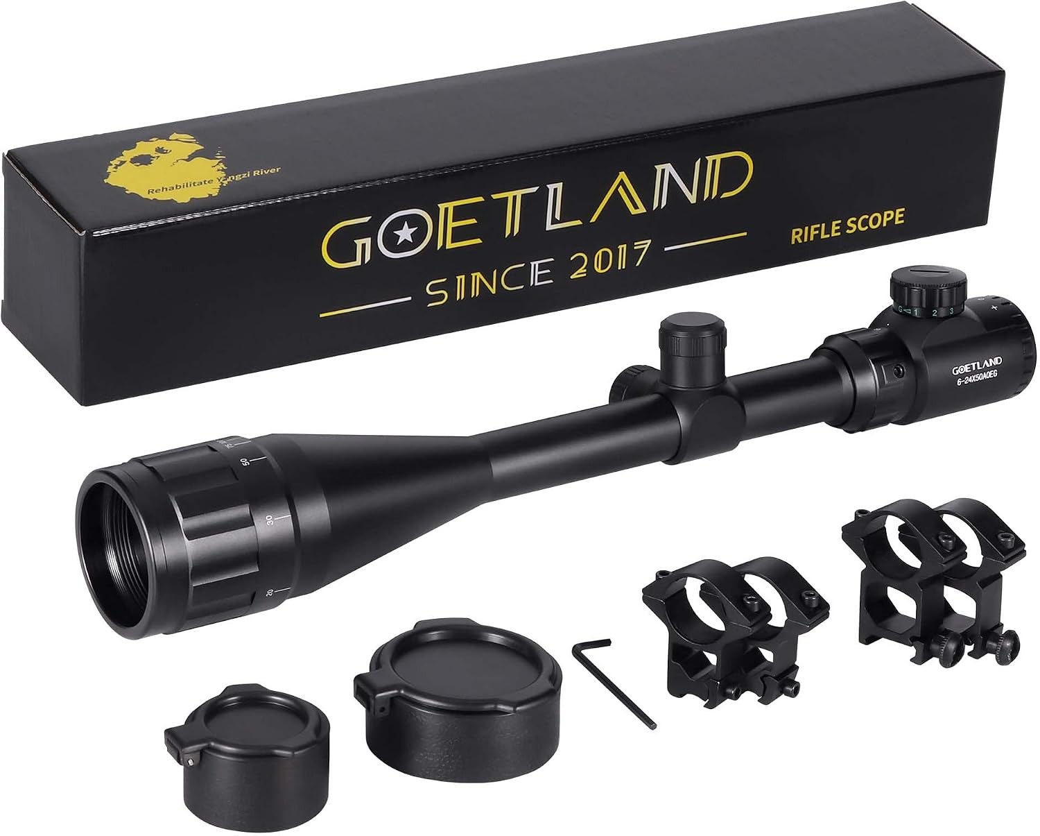 Goetland Zielfernrohr 6-24x50 AOEG Luftgewehr Luftdruck