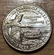 2021 USA Quarter Dollar "D" Crossing The Delaware  YFP11/18