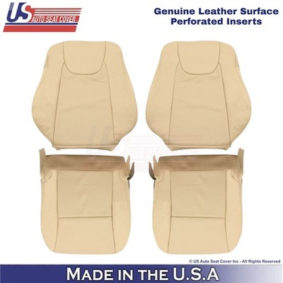 2010-2015 For Lexus RX350 RX450H Genuine Leather Front Seat Covers Parchment