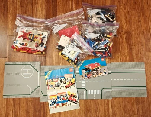 BULK Vintage LEGO Town: Shell Service Station (6378), Truck Stop (6393) & More!