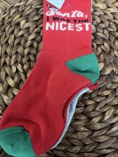 2 Pack Carter's Crew Christmas Age 4-7 Socks Shoe Size 10-13 NWT