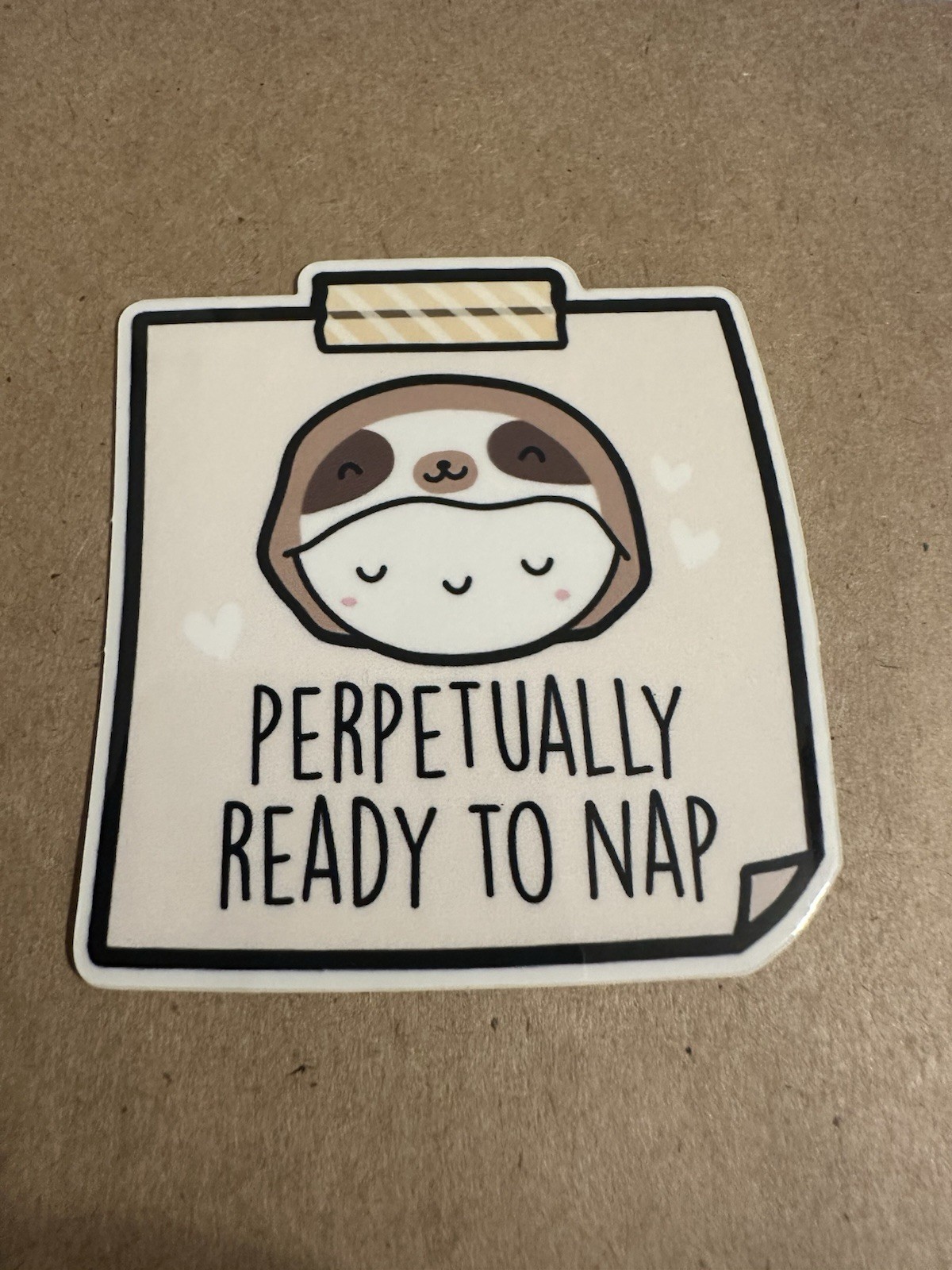 Sloth Nap Emoti Sticker - The CoffeeMonsterz Co / thecoffeemonsterzco TCMC