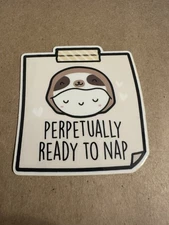 Sloth Nap Emoti Sticker - The CoffeeMonsterz Co / thecoffeemonsterzco TCMC