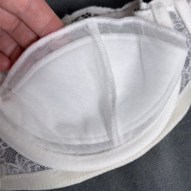 Agent Provocateur Size 32C Love Strapless Bra White Straps Padded Bridal