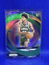AJ Johnson 2024-25 Panini Prizm Instant Impact Rookie #11 Milwaukee Bucks