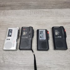 Sony Microcassette Recorder Lot FOR PARTS/ NOT WORKING Lot of 4