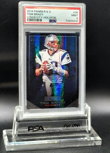 Tom Brady POP 4 MINT 2014 Panini Rookie Stars 36 Longevity /99 Mirror Holo PSA 9