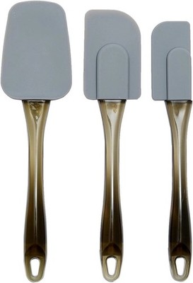 Amazon Basics rechteckiges Silikon, 3-teiliges Set (klein, mittel und groß), grau