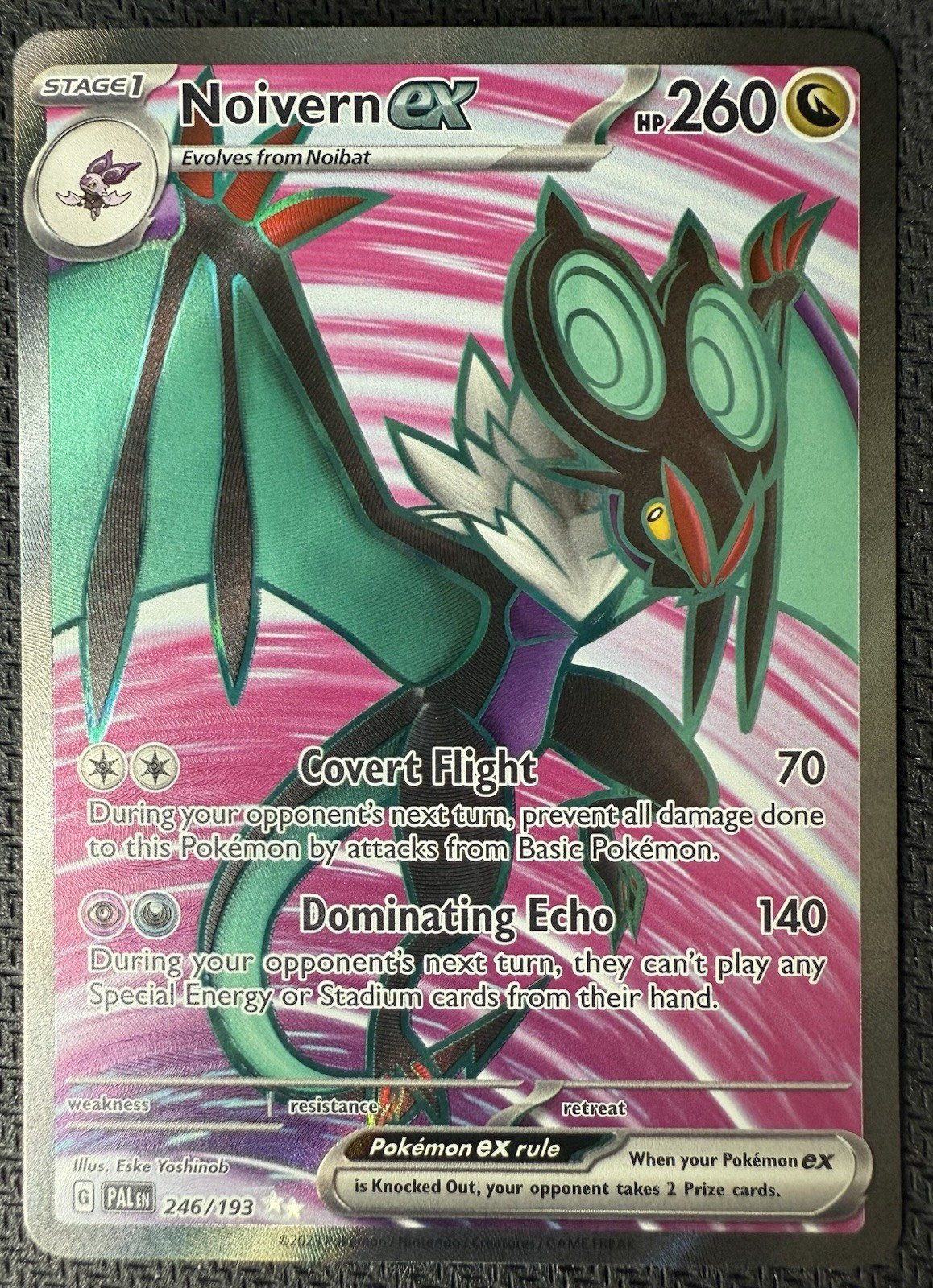 Noivern ex 246/193 Pokémon TCG Paldea Evolved Secret Rare Holo NM