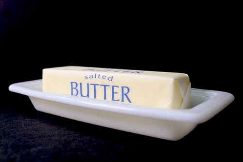 PYREX Vintage White Milk Glass Butter Dish Bottom Base Only Replacement Piece