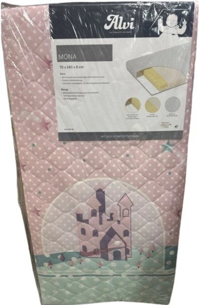 Kinderbett Matratze Mona 70x140 cm Kindermatratze Rosa Alvi - Bild 2 von 4