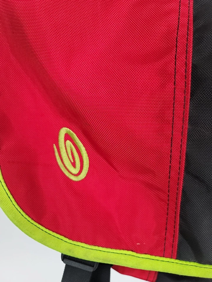 Timbuk2 Mensajero Laptop Rojo y Negro Bolso de Hombro Grande Y2K Paquete de Correa Foto 4 de 4