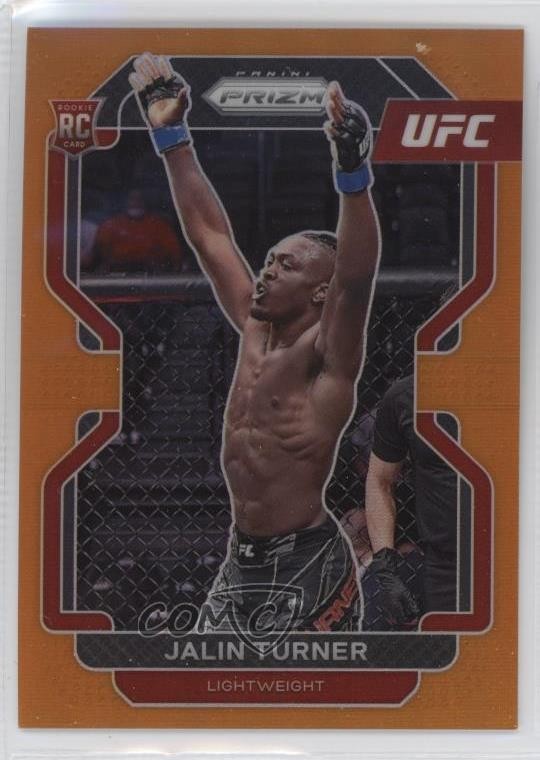 2022 Panini Prizm UFC Orange Prizm 15/99 Jalin Turner #164 Rookie RC 1j69