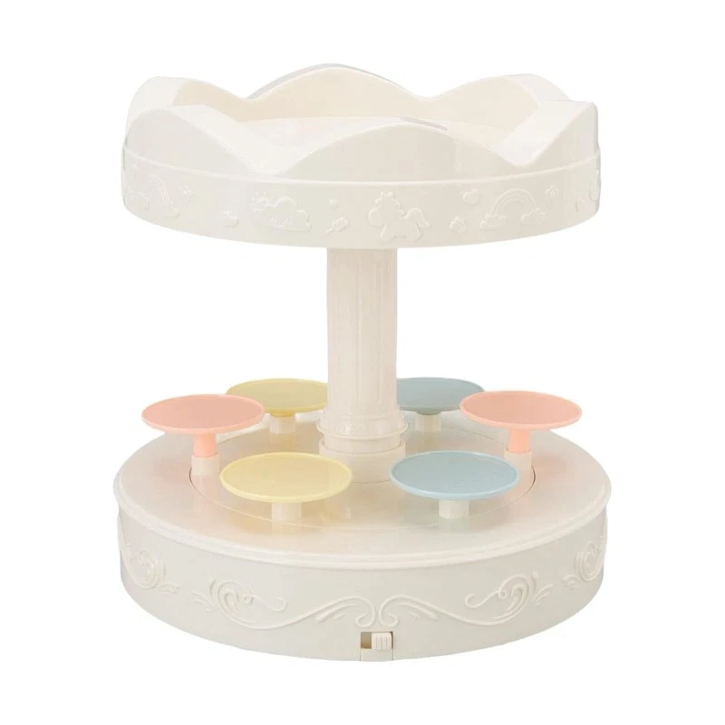 360 Degree Rotating Dessert Tray Tower For Weddings Birthdays Slip Proof Base