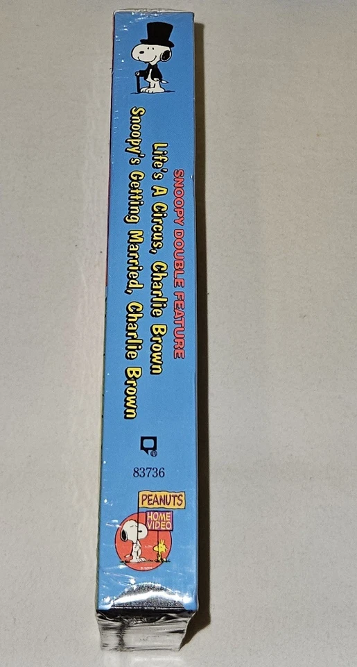 Double Feature Life's A Circus Charlie Brown Snoopy's Getting Married VHS Sealed - Image 4 of 4